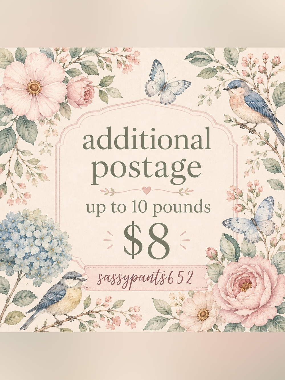 Additional postage